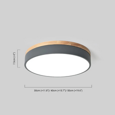 Nordic Deckenleuchte LED Rund Morandi Metall Schlafzimmer