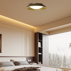 Nordic Deckenleuchte LED Rund Grün Metall Schlafzimmer