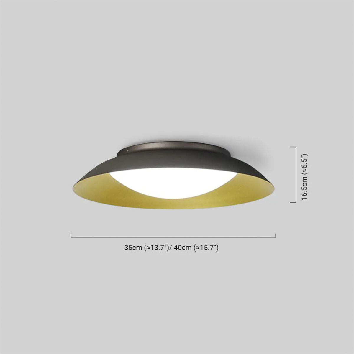 Nordic Deckenleuchte LED Rund Grün Metall Schlafzimmer