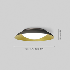 Nordic Deckenleuchte LED Rund Grün Metall Schlafzimmer