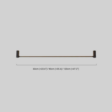 Moderne Deckenleuchte Schwarz Metall Acryl Linear Wohnzimmer