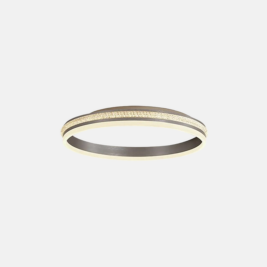 Modern Deckenleuchte LED Ring Gold Metall Acryl Schlafzimmer