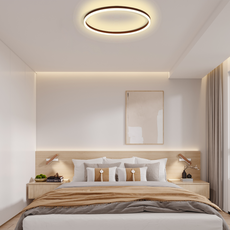 Modern Deckenleuchte LED Metall Schwarz Schlafzimmer/Wohnzimmer