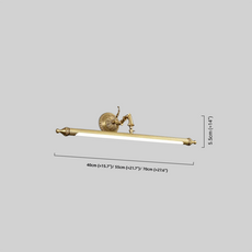 Modern Wandlampe LED Streifen Gold Metall Bad/Schlafzimmer