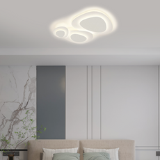 Moderne Deckenleuchte LED Wolken Weiß Metall Schlaf/Wohnzimmer