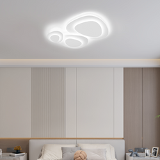 Moderne Deckenleuchte LED Wolken Weiß Metall Schlaf/Wohnzimmer