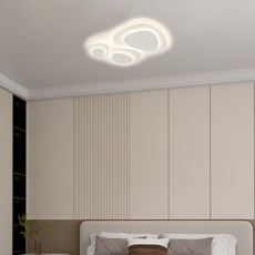 Weiße Deckenleuchte mit flexibler Lichtfarbe, ideal für Wohn- und Schlafzimmerbeleuchtung
