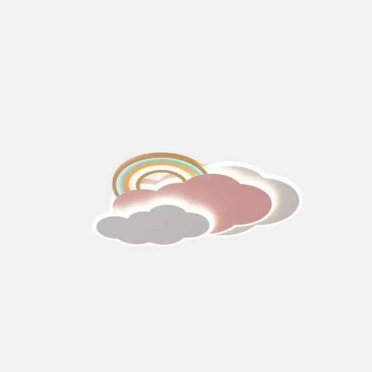 Modern Deckenleuchte LED Wolken Rosa Acryl Schlafzimmer