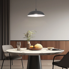 Morandi Pendelleuchte Metall Blau Wohnzimmer