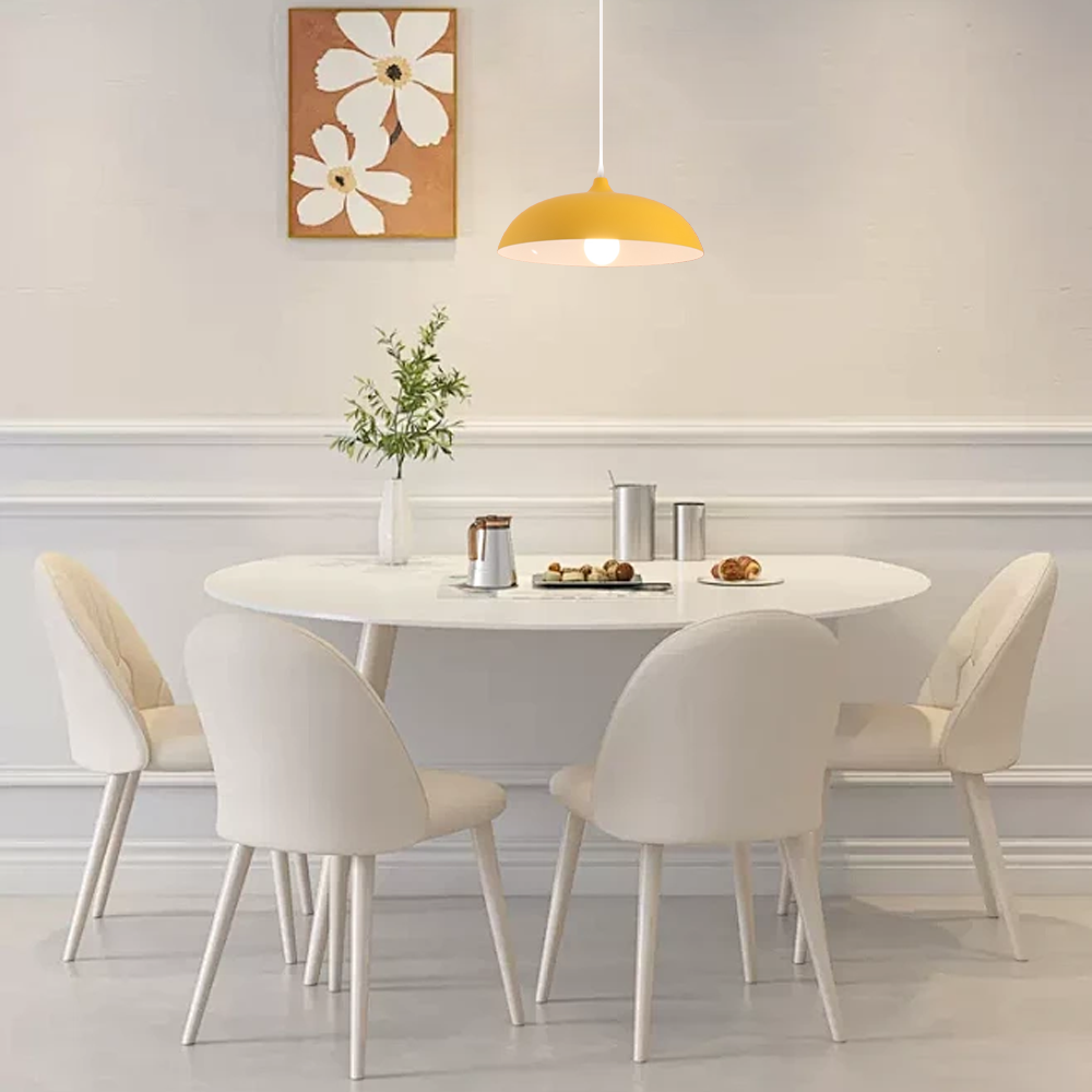 Morandi Pendelleuchte Metall Blau Wohnzimmer