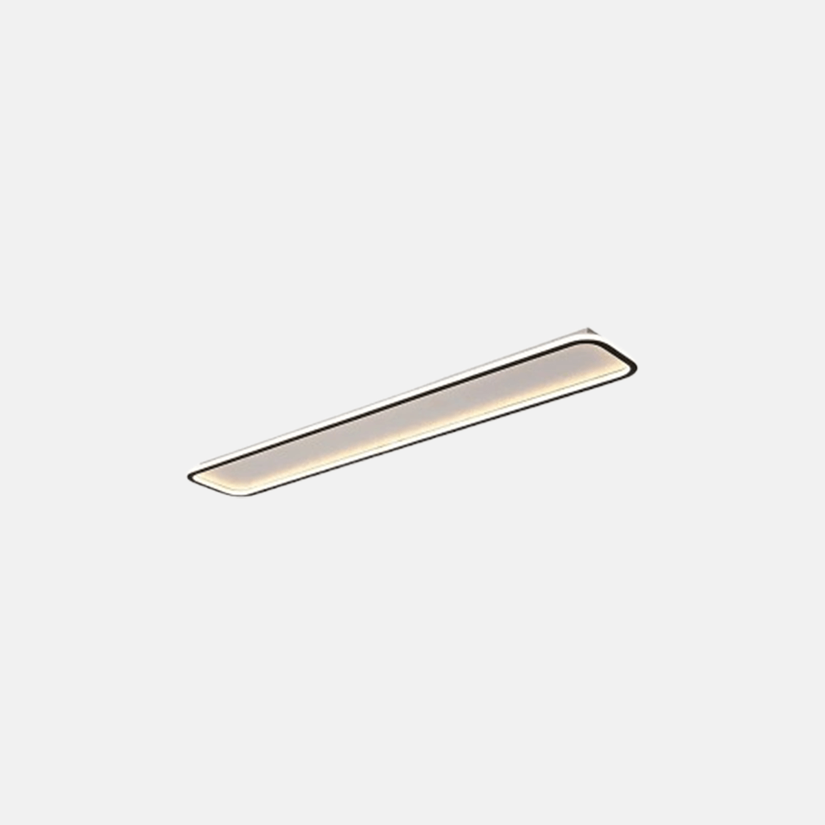 Moderne Deckenleuchte LED Rechteckig Schwarz Metall Ess/Schlafzimmer