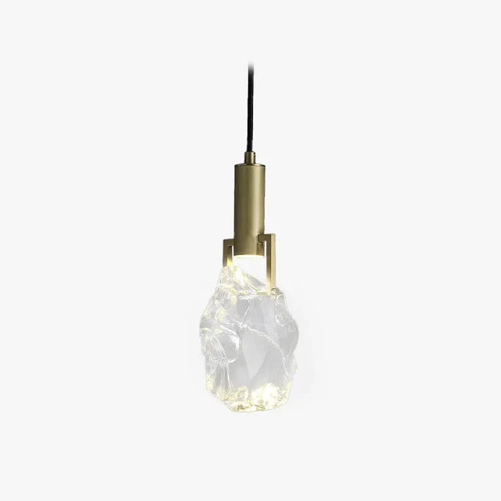 Modern Pendelleuchte Metall Messing Schlafzimmer