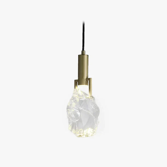 Modern Pendelleuchte Metall Messing Schlafzimmer