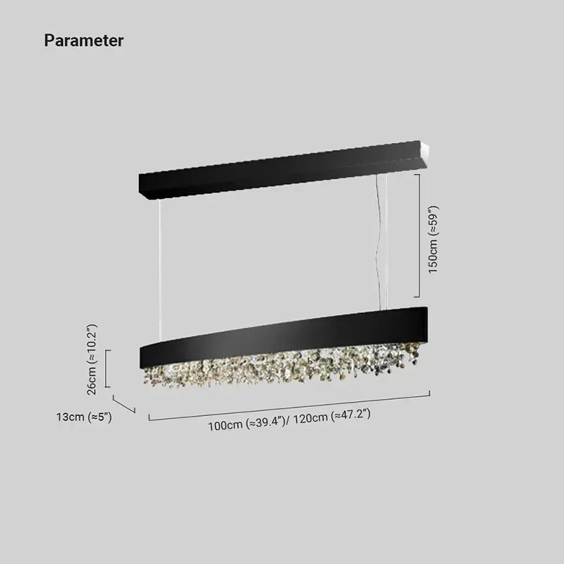 Modern Pendelleuchte Metall Braun Esszimmer