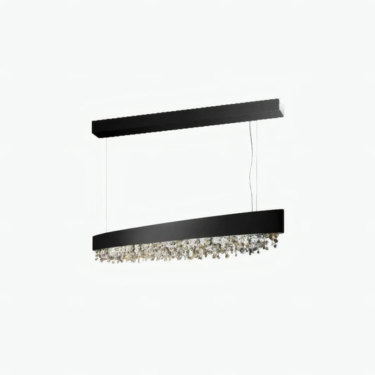 Modern Pendelleuchte Metall Braun Esszimmer