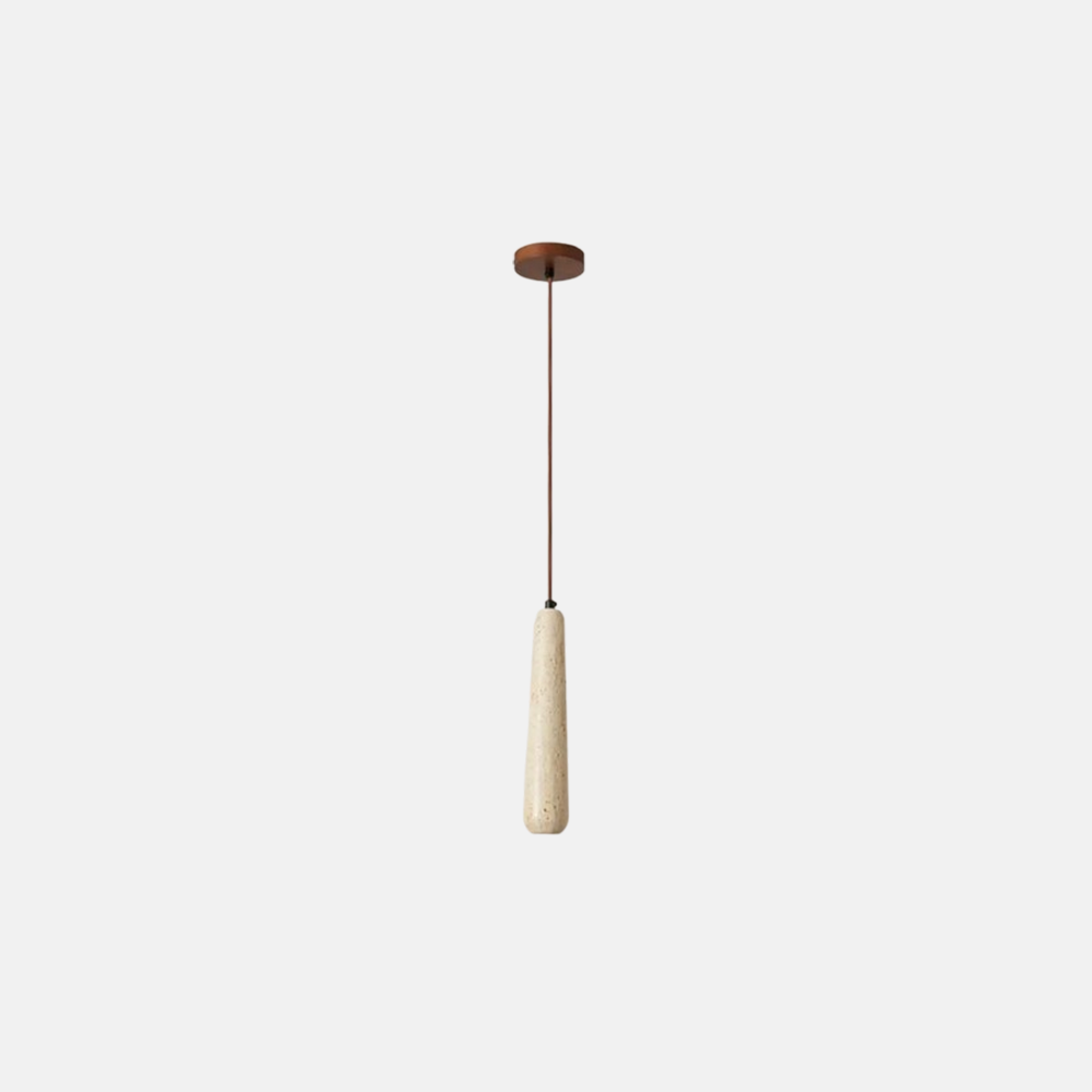 Modern  Pendelleuchte LED Zylindrisch Beige Holz Esszimmer