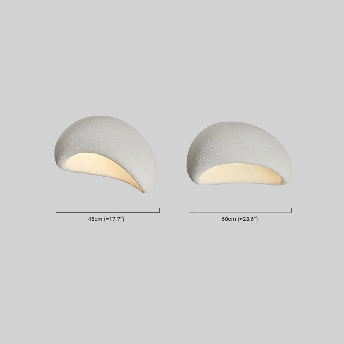 Modern Deckenleuchte LED Brotform Harz Weiß Esszimmer