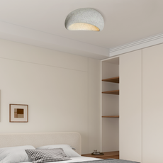 Modern Deckenleuchte LED Brotform Harz Weiß Esszimmer