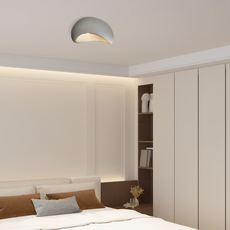 Modern Deckenleuchte LED Brotform Harz Weiß Esszimmer