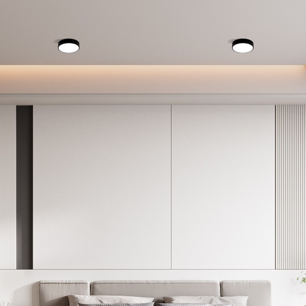 Klassisch Deckenleuchte LED Rund  Metall Wohnzimmer