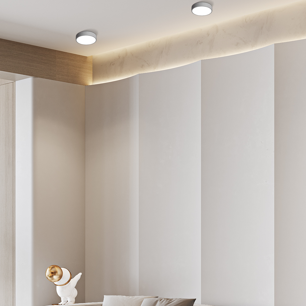Klassisch Deckenleuchte LED Rund  Metall Wohnzimmer