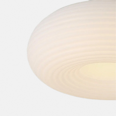 Modern Deckenleuchte LED Rund Weiß Metall Acryl Schlafzimmer