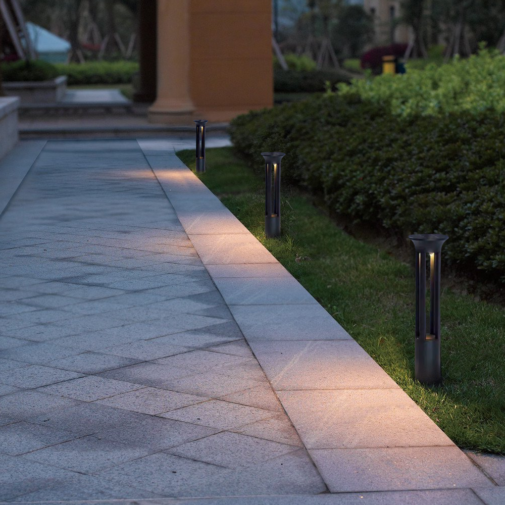 Moderne Außenlampe Schwarz Acryl Rechteckig Garten
