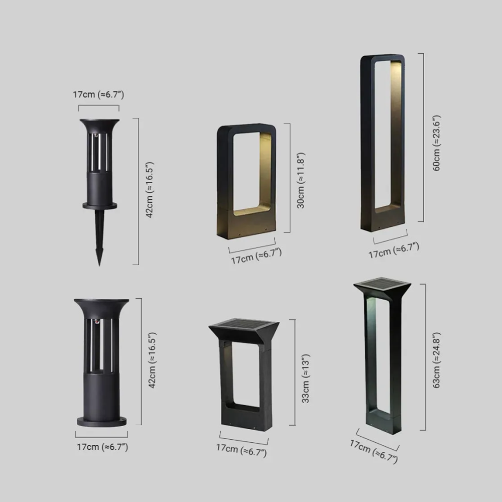 Moderne Außenlampe Schwarz Acryl Rechteckig Garten