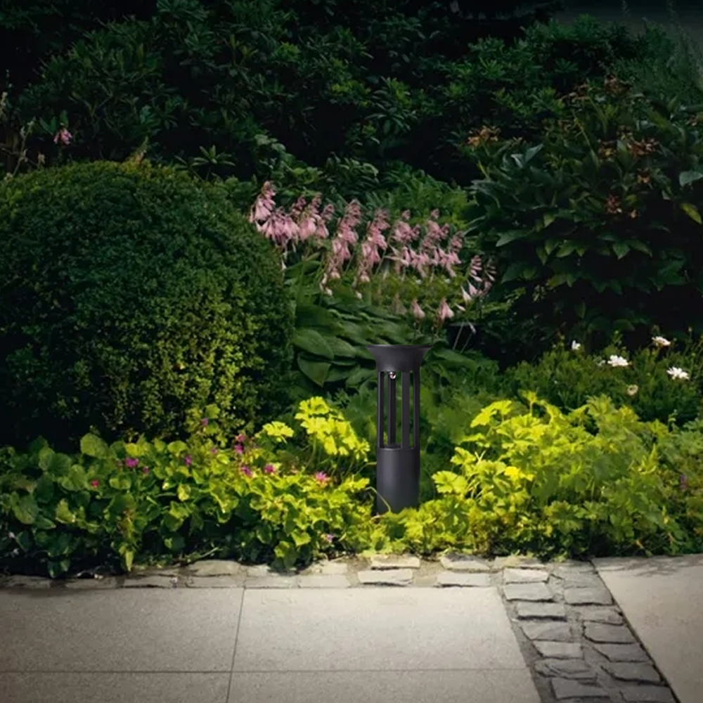 Moderne Außenlampe Schwarz Acryl Rechteckig Garten
