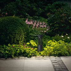 Moderne Außenlampe Schwarz Acryl Rechteckig Garten