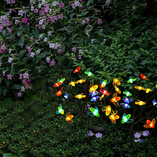 Art Deco Außenstehleuchte LED Baumzweigskulptur Schwarz Solar Garten