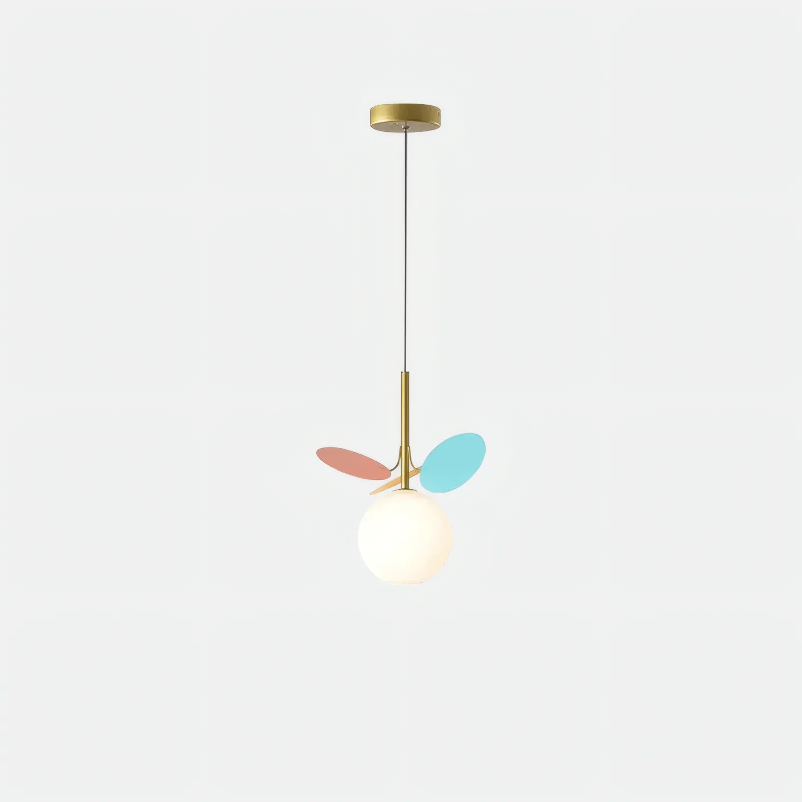 Art Deco Pendelleuchte Metall Mehrfarbig Esszimmer