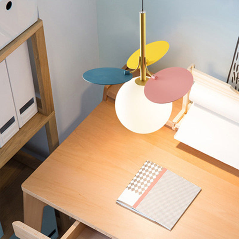Art Deco Pendelleuchte Metall Mehrfarbig Esszimmer