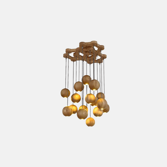 Moderne Pendelleuchte LED KugelWalnuss Wohn/Schlaf/Esszimmer