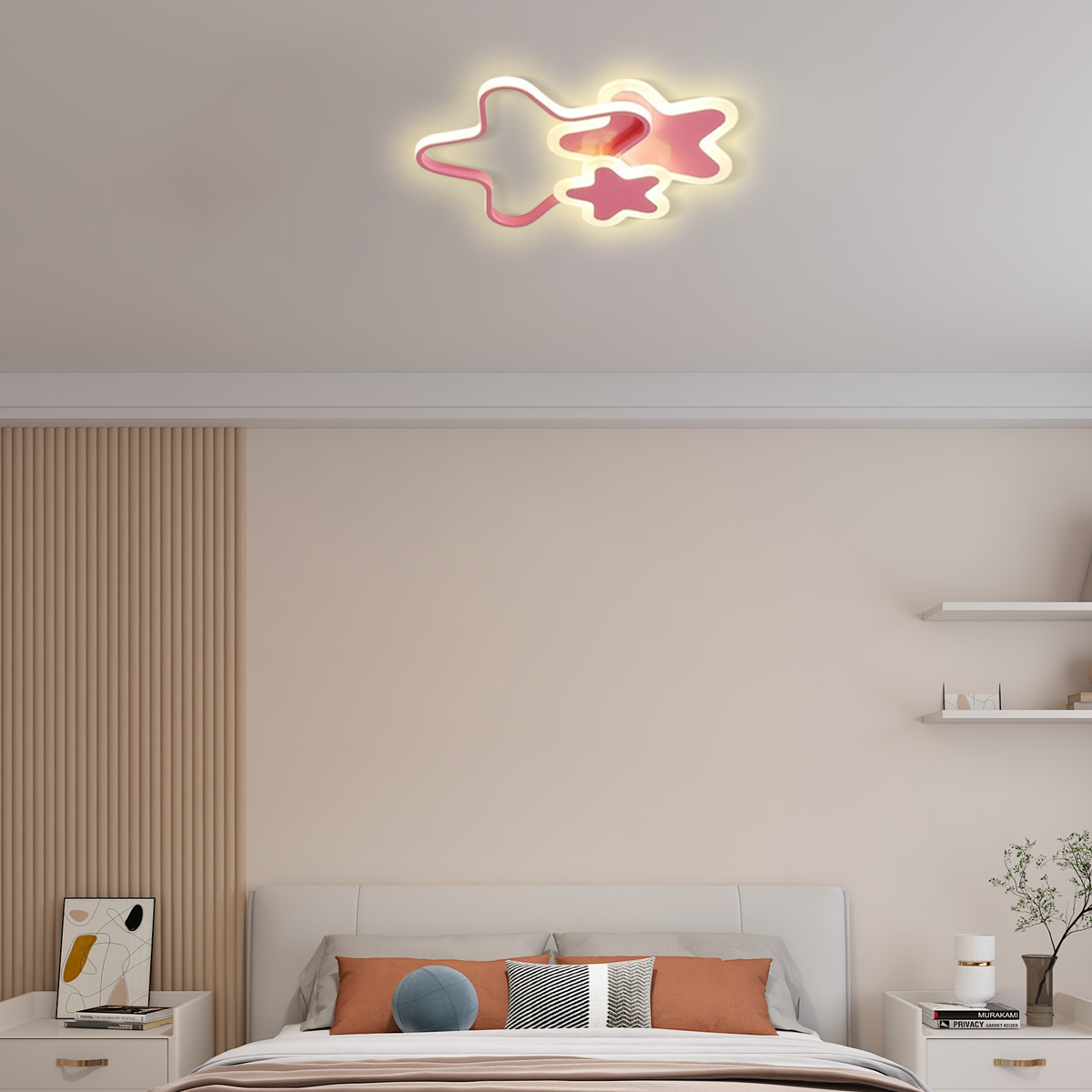Modern Rose Deckenleuchte geeignet für Schlafzimmer.