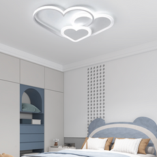 Weiße Deckenleuchte geeignet für Schlafzimmer.
