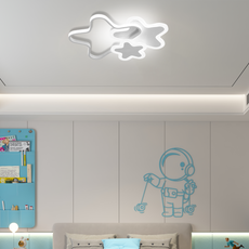 Weiße Deckenleuchte geeignet für Schlafzimmer.