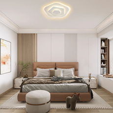 Nordic Deckenleuchte LED Acryl Weiß -C-Dimmbar-Schlafzimmer