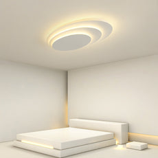 Nordic Deckenleuchte LED Acryl Weiß -B-Warmes Licht