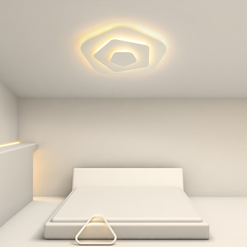 Nordic Deckenleuchte LED Acryl Weiß -C-Warmes Licht