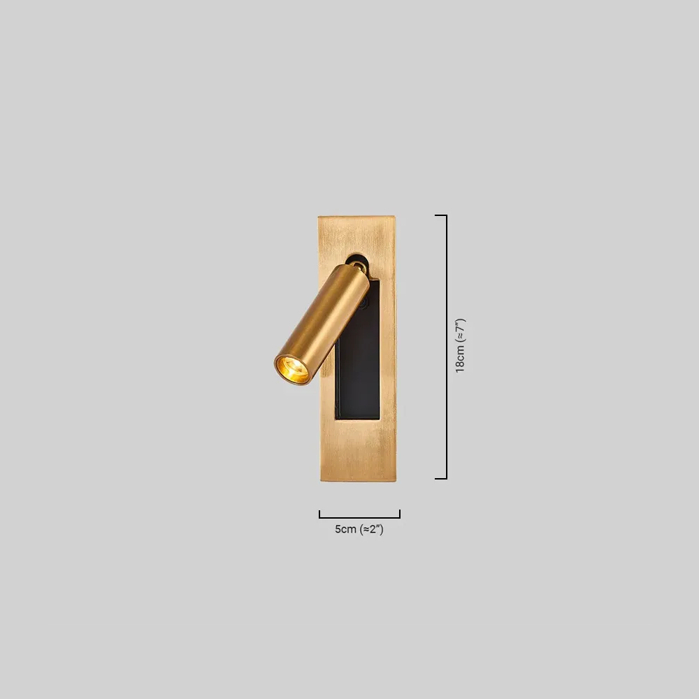 Modern Wandlampe Metall Gold Schlafzimmer