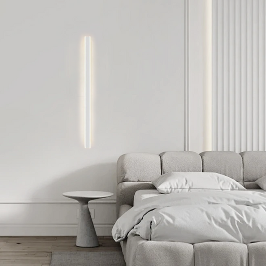 Minimalistische Wandleuchte LED Linear Metall Schwarz/Gold Schlafzimmer/Wohnzimmer