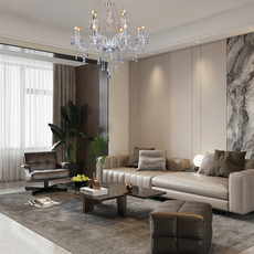 Royal Kronleuchter LED Kerzenform Klar Glas Wohn/Esszimmer
