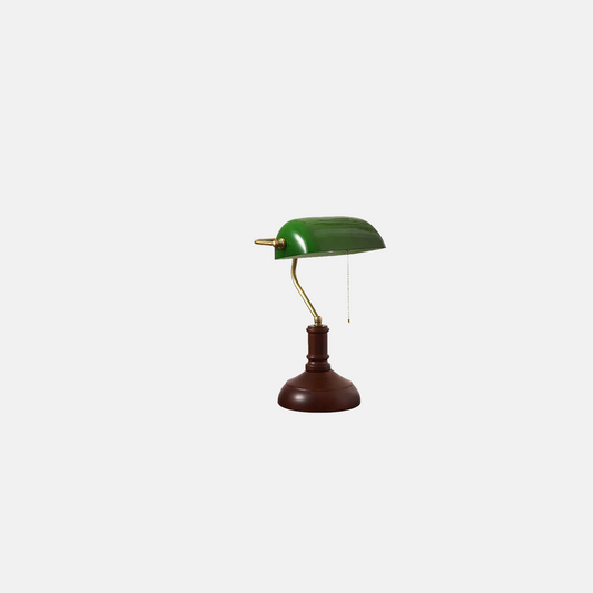  Retro Tischlampe LED Metall/Glas Grün Wohn/Schlafzimmer