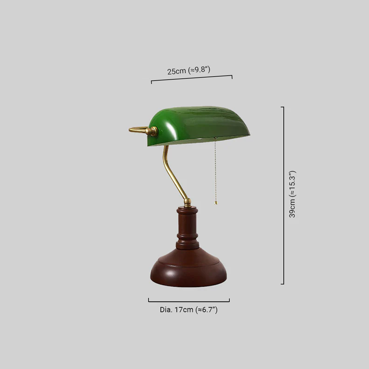  Retro Tischlampe LED Metall/Glas Grün Wohn/Schlafzimmer