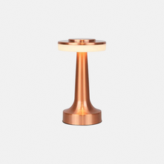 Modern Tischlampe LED Metall Pilz Rose Gold Silber Wohnzimmer