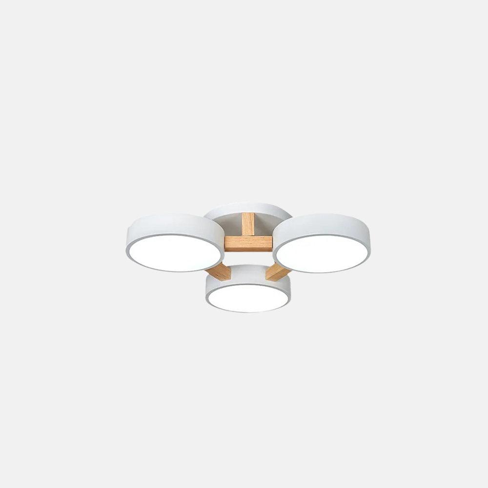 Minimalistische Deckenleuchte LED Rund Metall 