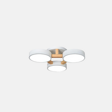 Minimalistische Deckenleuchte LED Rund Metall 