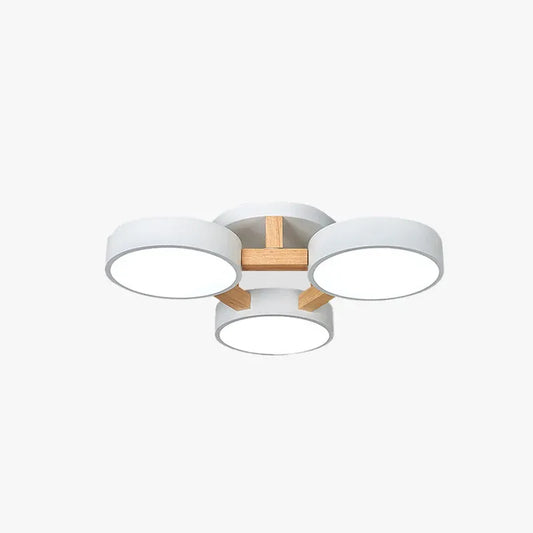 Minimalistische Deckenleuchte LED Rund Metall Wohn/Schlafzimmer
