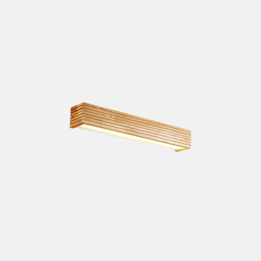 Minimalistisch Wandlampe/Spiegelleuchte LED Linear Holz Schlafzimmer 